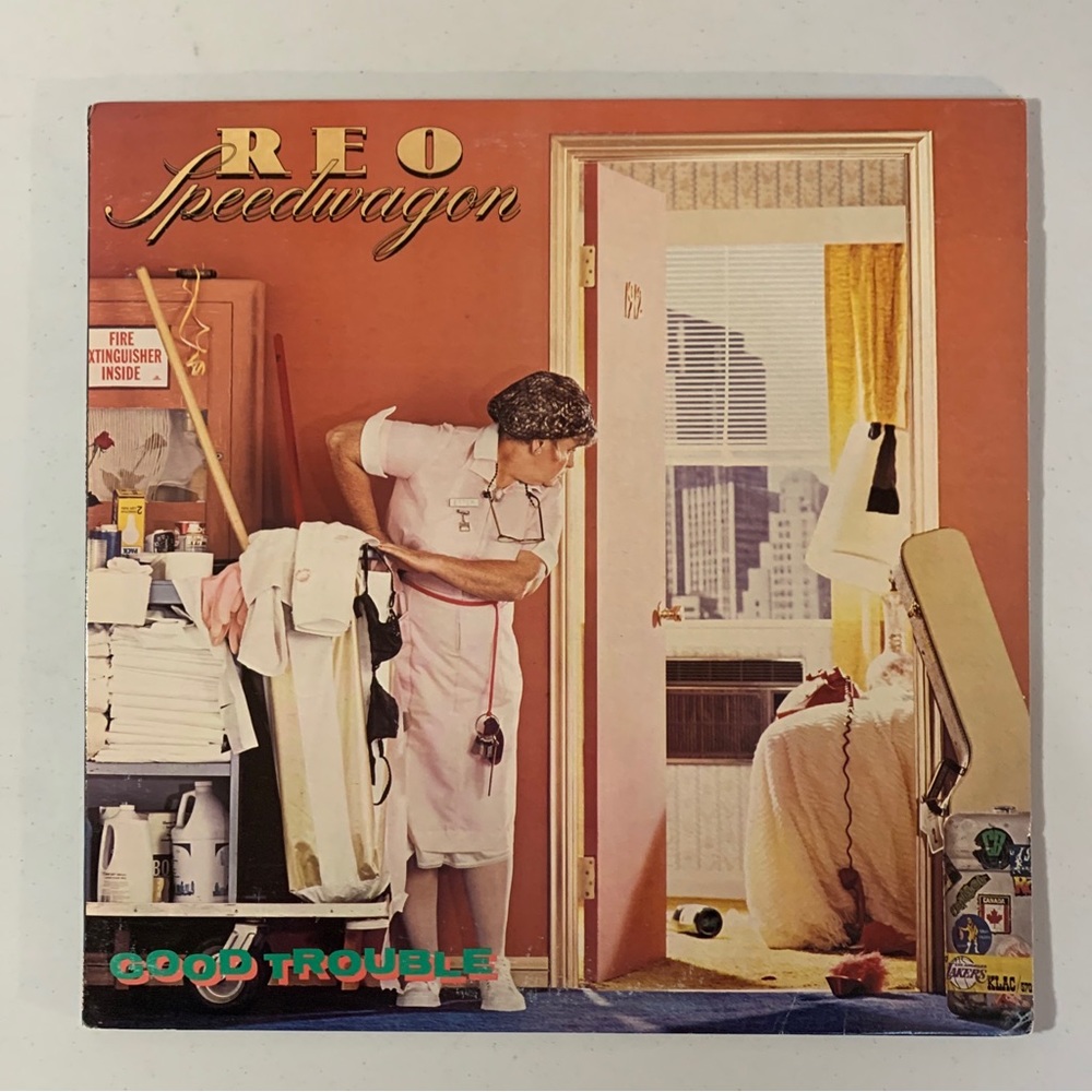 REO SPEEDWAGON Good Trouble EPIC LP VG
